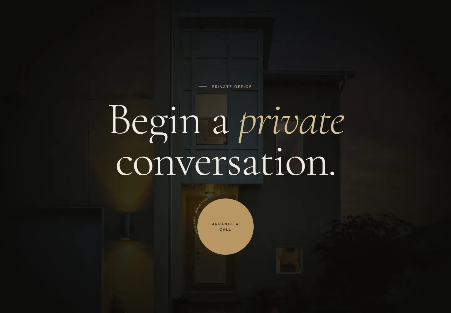 Closing call to action: Begin a private conversation